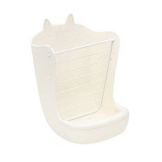 깜찍한 토끼 건초 사료통 TYPE01, 화이트, 1개