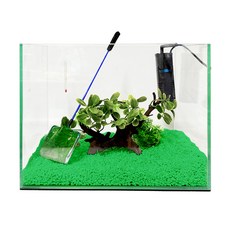 Rora Pet 35苗條的側電影漁夫套組, 常青樹（地材），隨機發貨（水草）