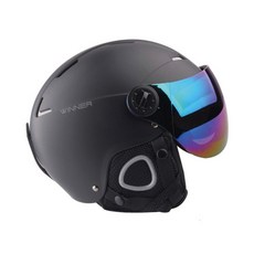 duma WINNER滑雪用安全帽+耳罩, 啞光黑