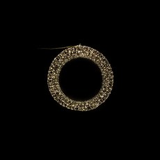 聖誕花圈燈串, 銀色 + 暖白光