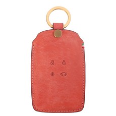 MORUN SM6 / QM6 / XM3 雷諾三星014 皮革智能鑰匙殼 4鍵, 玫瑰粉(鑰匙殼), 金色, 單一商品
