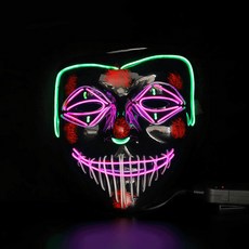P&B UNITY LED Cosplay面具, 1個, 20 混色
