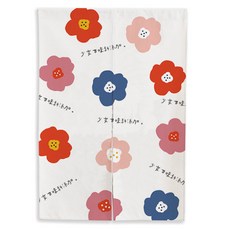 Market A 感性居家咖啡廳花朵多用途半簾, 款式07