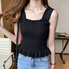 LUNA GIRL Movert 荷葉邊無袖上衣