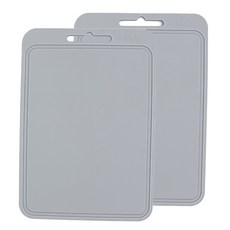 Jeja.com矽膠水果砧板 2入, 灰色