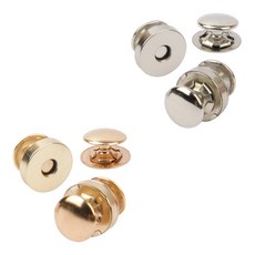 브랜드얀 가방 잠금 버클 자석 2종 x 2p 세트, 골드, 실버, 1개