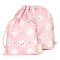 Semams 束口袋2件組, 兔子