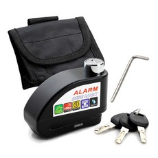 URBAN CAR 摩托車防盜警報器, 黑色, 1個