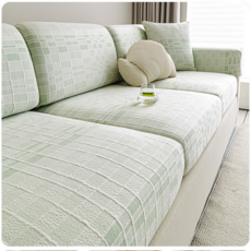 XTER 高彈力絲綢沙發套, 夏日湖泊果凍綠, 1個