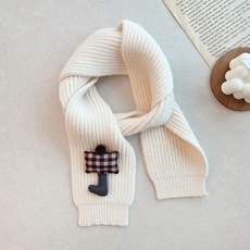 woojooi 巧克力蘑菇圍巾