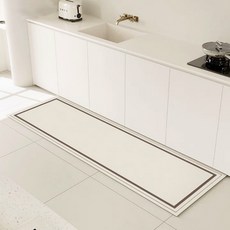 Bareunliving 法式PVC緩衝廚房水槽腳踏墊, 線條, 1個