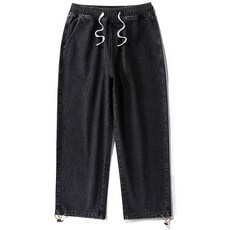 스타빈 남성용 데님 와이드 조거팬츠