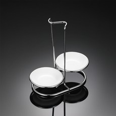 Meo 廚房不鏽鋼陶瓷碟雙湯勺架, 1個, 混合色