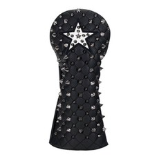 STATE APPAREL 星星鉚釘高爾夫球桿套 開球木桿, 復古黑, 1個