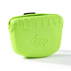 파스텔펫 반려동물 클립 실리콘 간식가방, 그린, 1개