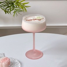 French Mars 甜美粉紅透明紅酒香檳杯 不透明粉紅 MMM3020, 250ml, 1個