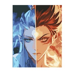 포픈 유화그리기 40 x 50 cm, 두얼굴, 1개