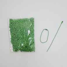 MaDaKkuMi DIY用圓珠鍊 10cm, 100個, 綠色