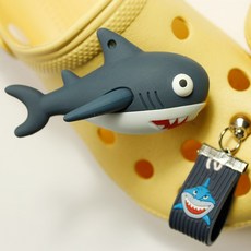 Bidan Gil洞洞鞋鯊魚鞋子配件 2件組