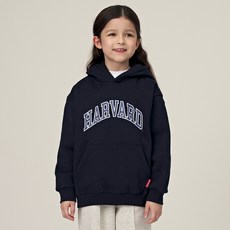 HARVARD KIDS 青少年兒童基本款拱形Logo刷毛連帽T恤