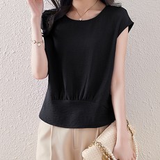 ATTERLIC 無袖夏季抓皺襯衫 10342