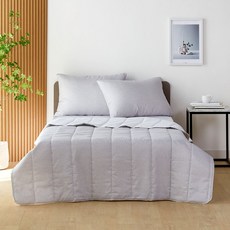 Hauzian 多用途基本換季薄被, 灰色