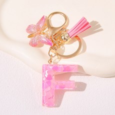 ING Market 粉紅粉紅可愛字母商品掛飾, 1個, F