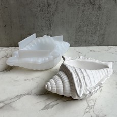 Home Flow 魔法海螺石膏盒矽膠模具, 單一顏色