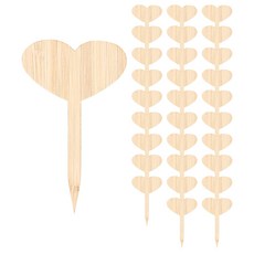 Softholic心形盆栽名稱牌 30入, 單一顏色