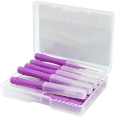 Rajenda迷你彩色牙間刷 紫色 1.2mm/1.5mm 隨機出貨, 10片, 1個