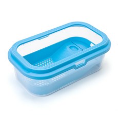 Green World 烏龜開放式飼養箱 中型 藍色, 1個