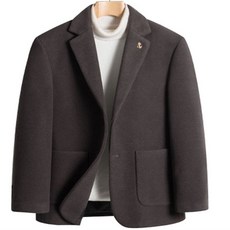 남성용 양면 숏 트렌디 코트