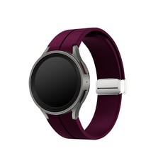 다연경 D버클 실리콘 스포츠 스트랩 20mm, 버건디