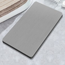 浴室珪藻土地墊, 灰色的