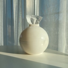 Jeepsaram 月亮罐設計捲筒衛生紙收納盒, 1個, 象牙白