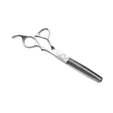 리케이 반려동물 기본 틴닝 숱 미용가위 V-7030 17.2cm, 실버, 1개