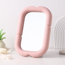 Moneyfull豐盈鏡子壁鏡桌上型化妝臺鏡, 粉紅色