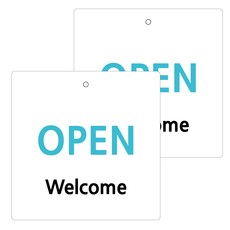 Garden in the City 壓克力標示牌 白色 130 W-67, 2個, OPEN