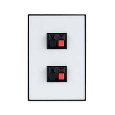 TILINS 喇叭插孔 2孔插座 黑白色, 1個