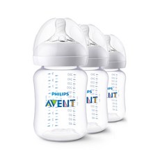 필립스 내추럴 프리미엄 젖병 260ml SCF474/17 3p, 느린속도(1M+), 혼합색상