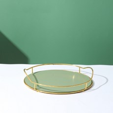北歐杯收納圓盤托盤ET21-003567, 淺綠色
