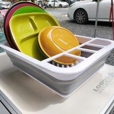 露營折疊餐具瀝水架, 單色