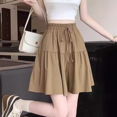 Goodif 女款高腰寬褲A字寬鬆褲裙