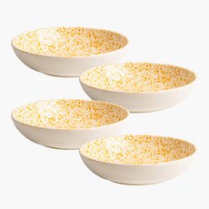 보아비스타 스플레터 찬기 L 20.5cm, 옐로우, 4개
