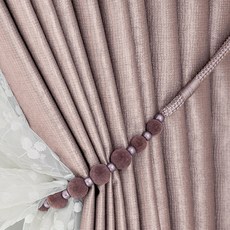 지나송 커튼끈 볼로프, 퍼플, 2개