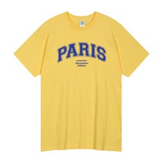 언탭트 남녀공용 PARIS 파리 16수 반팔 티셔츠