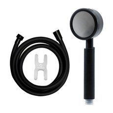 HOMEDAUM 增壓蓮蓬頭 + 防纏繞柔軟PVC蓮蓬頭軟管 2m, 1組