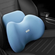 Ez2mk 퍼펙트케어 사계절 차량용 등쿠션 MS-660, 스카이블루, 1개