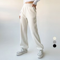 Planday 女款厚實修身寬版運動長褲