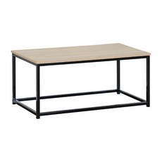 EASYHOME 北歐風防潑水伊莉茶几桌 90 x 48 x 40cm, 原木色